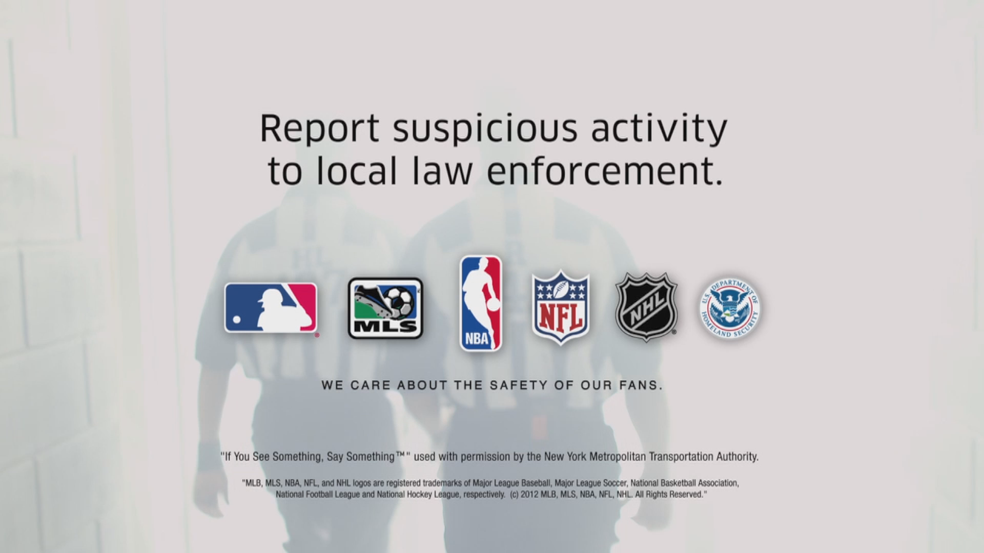 If You See Something, Say Something Officials PSA