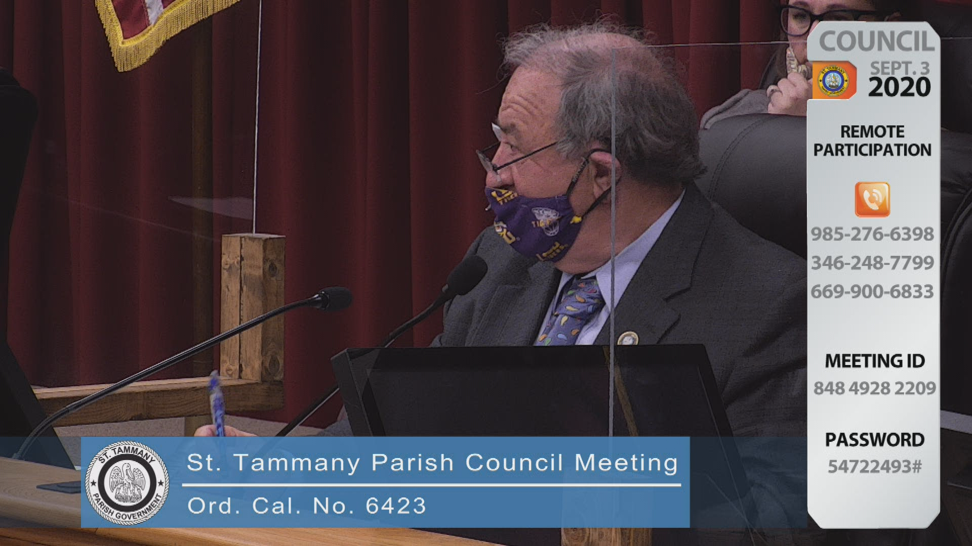 St. Tammany Parish Council Meeting: September 3, 2020