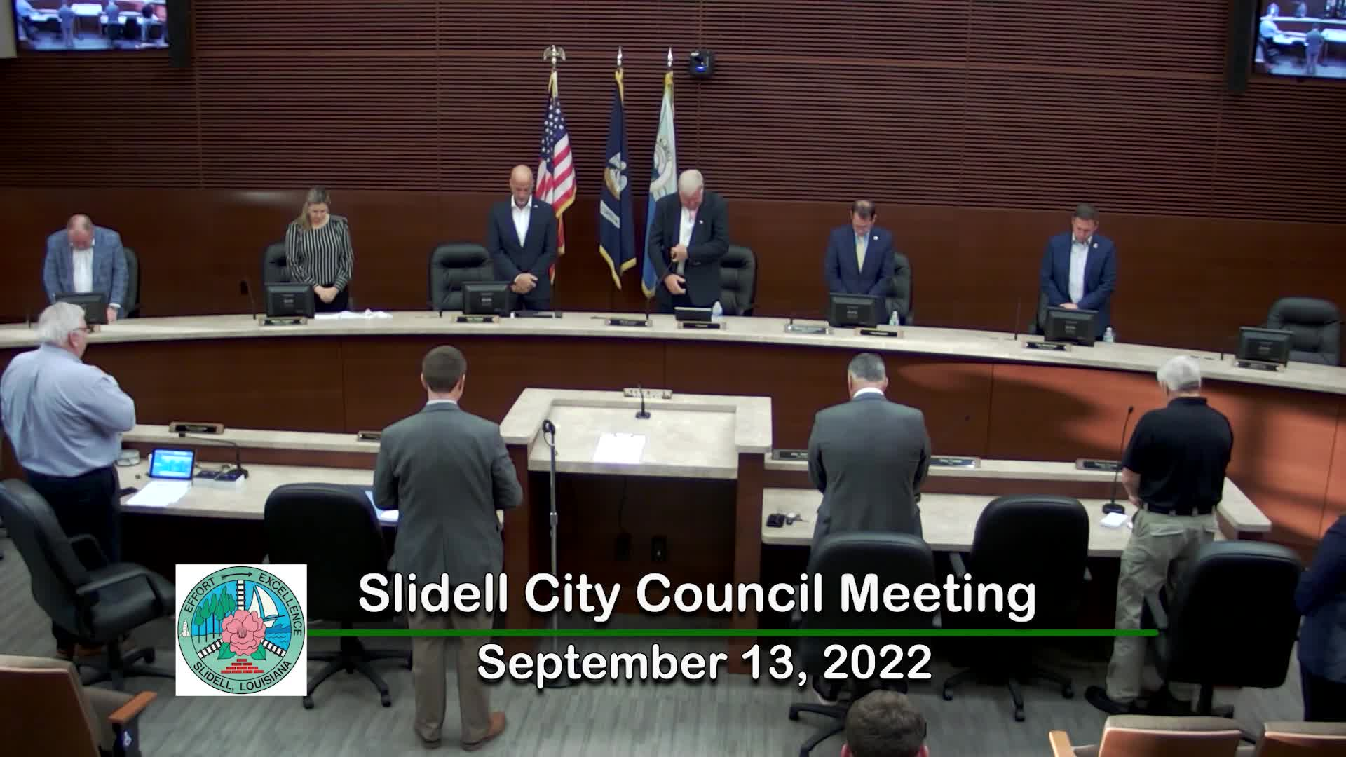 Slidell City Council Meeting September 13, 2022