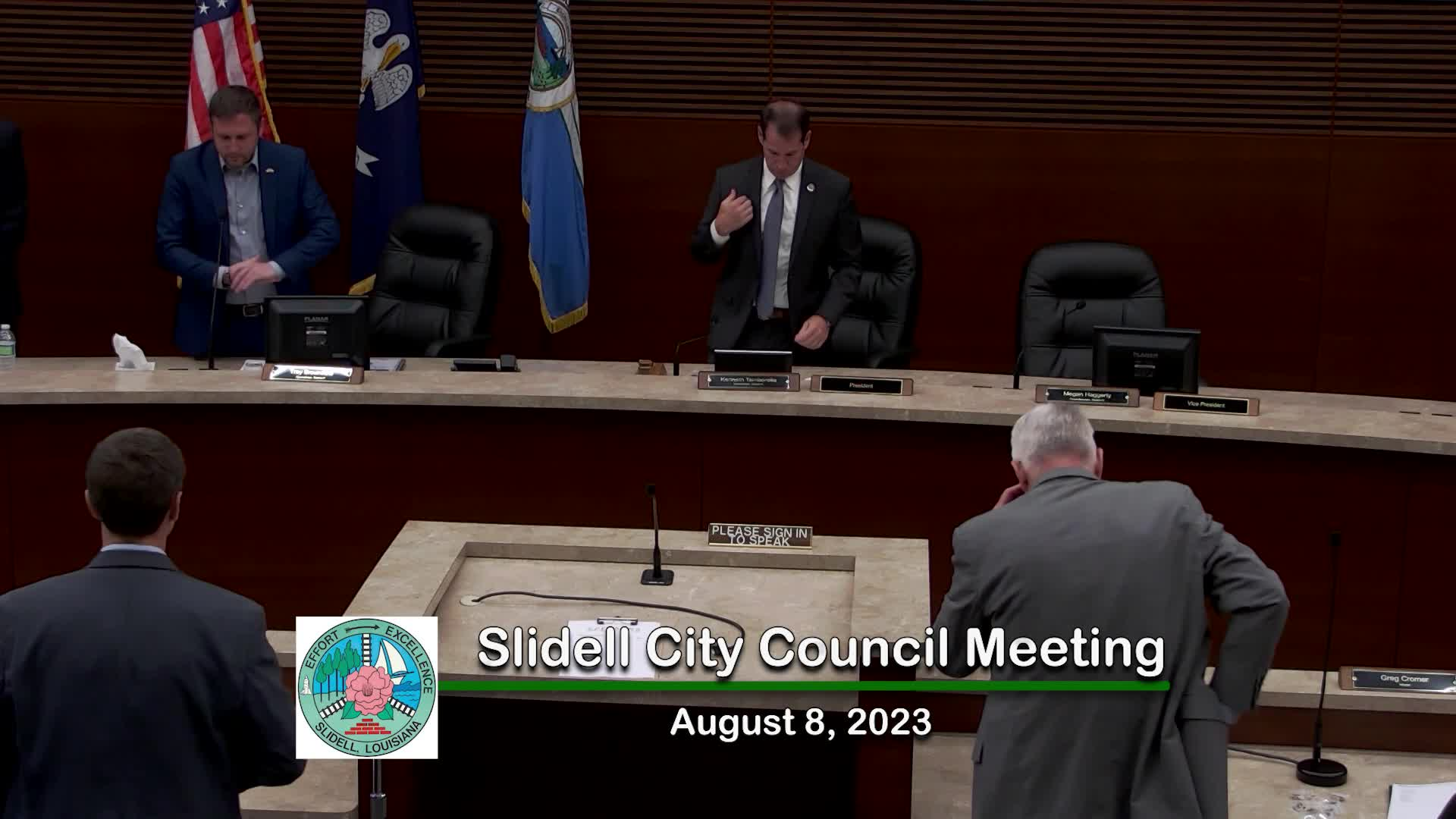 Slidell City Council Meeting: August 8, 2023