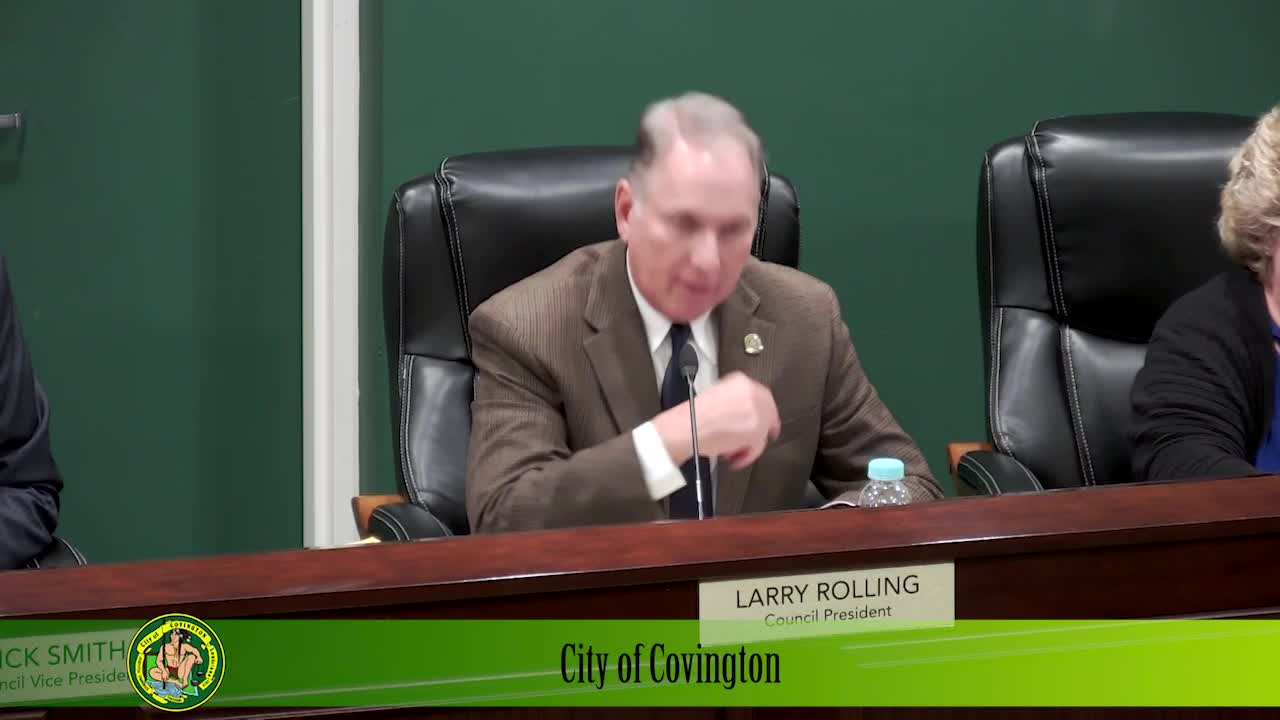 City of Covington Council Meeting: November 4, 2023
