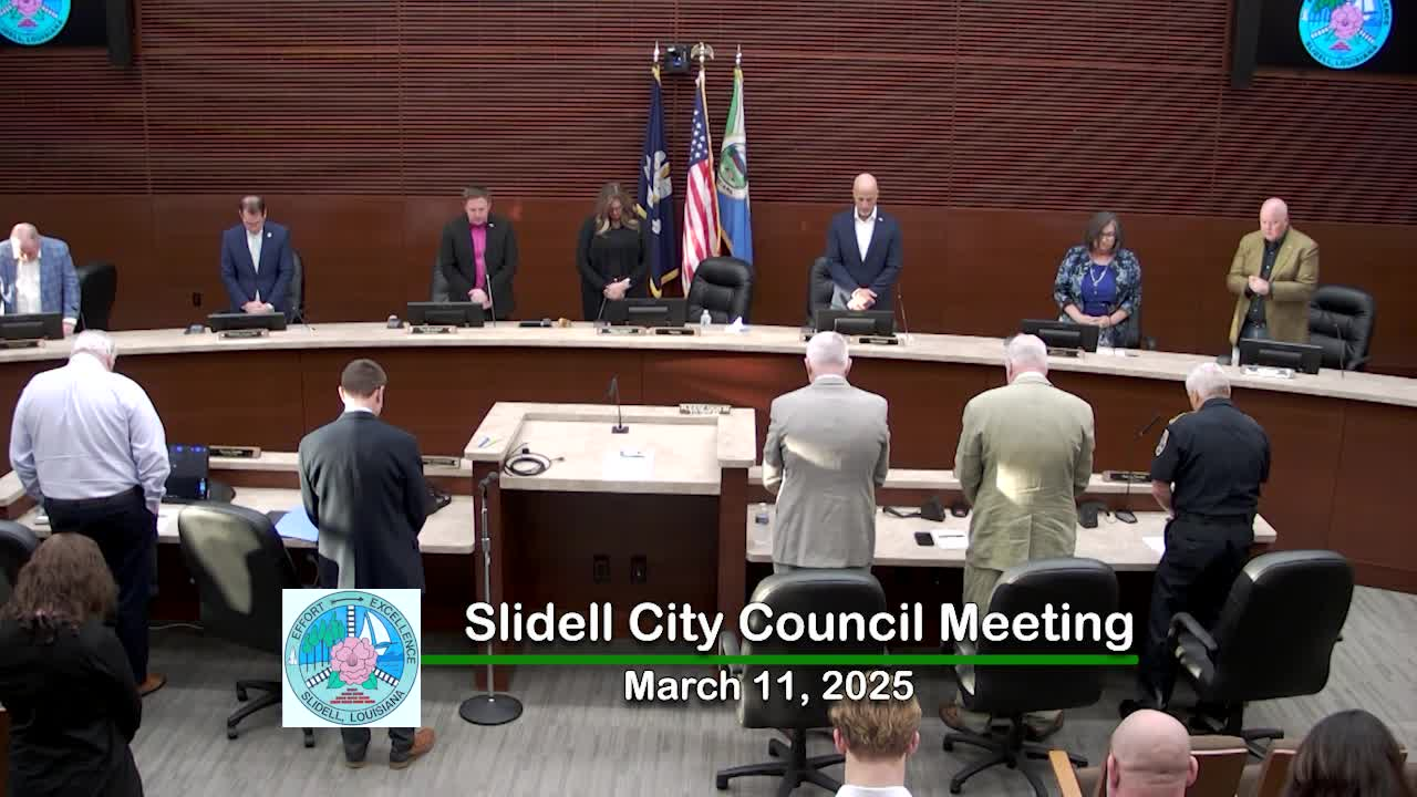 Slidell City Council 3-11-25 Meeting