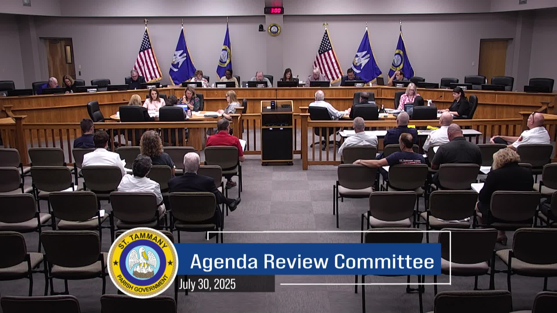 St. Tammany Parish Agenda Review Committee : July 30, 2025