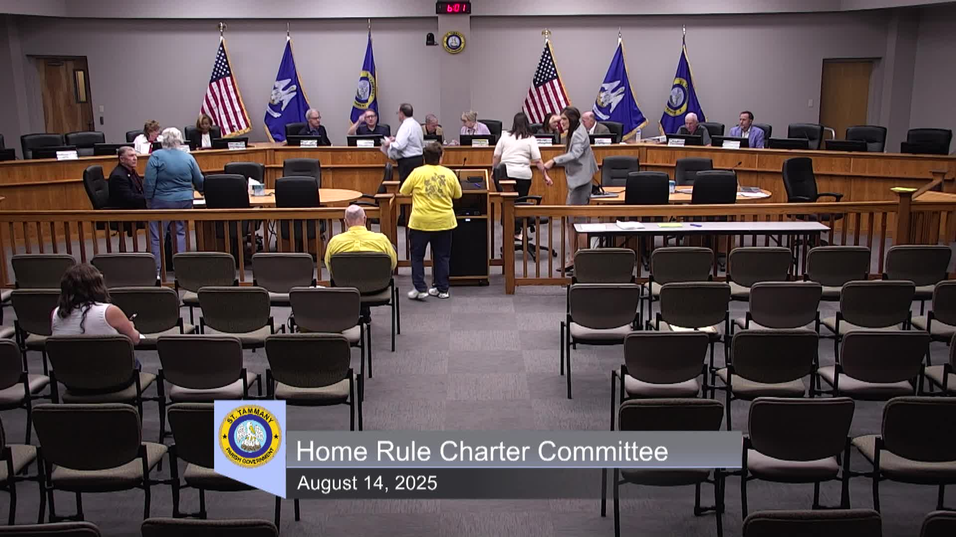 St. Tammany Parish Home Rule Charter Committee : August 14, 2025