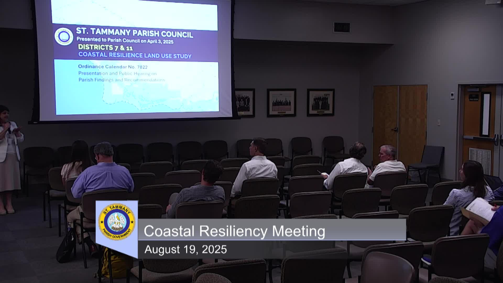 St. Tammany Parish Coastal Resiliency Meeting : August 19, 2025
