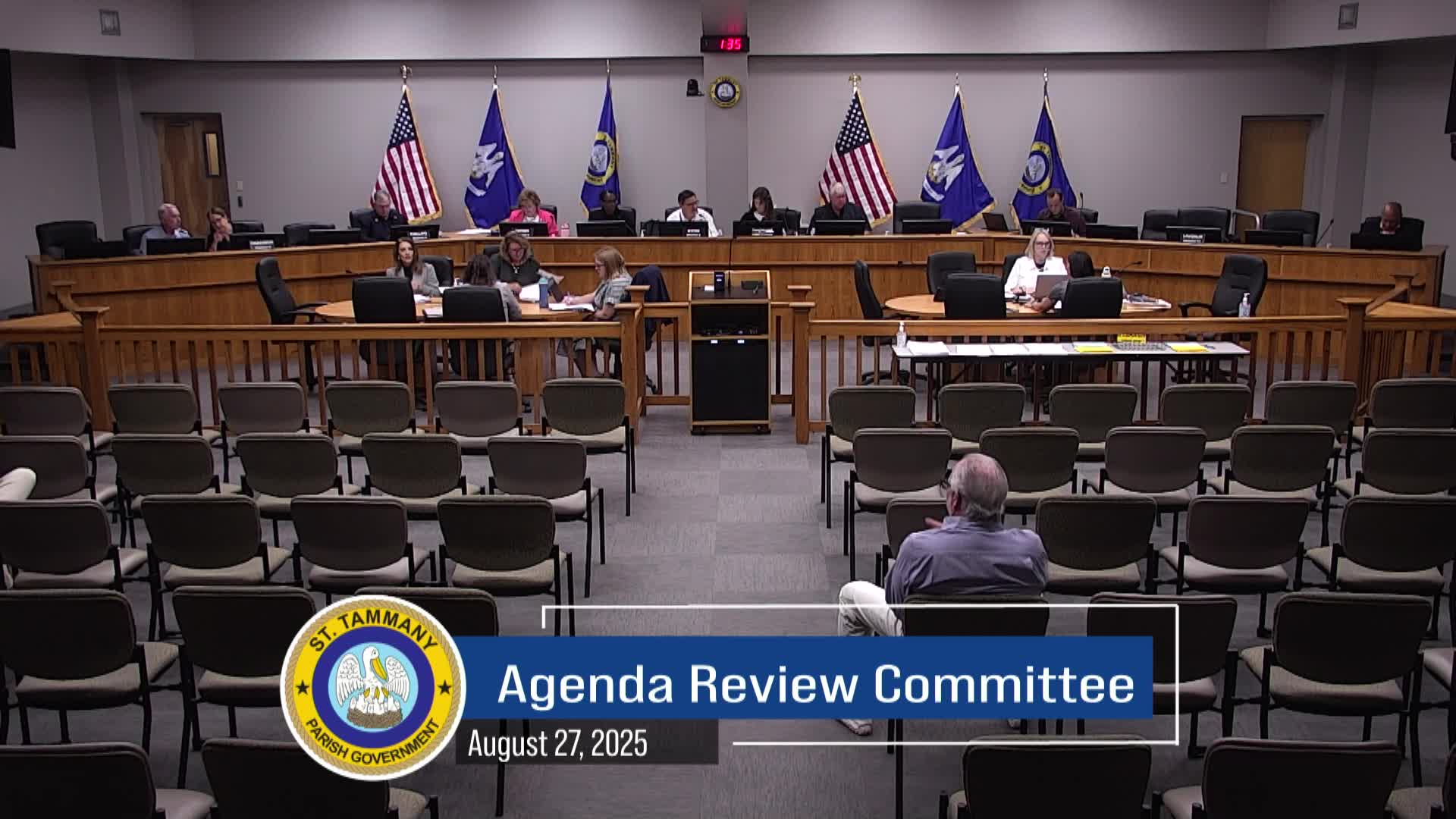 St. Tammany Parish Agenda Review Committee : August 27, 2025