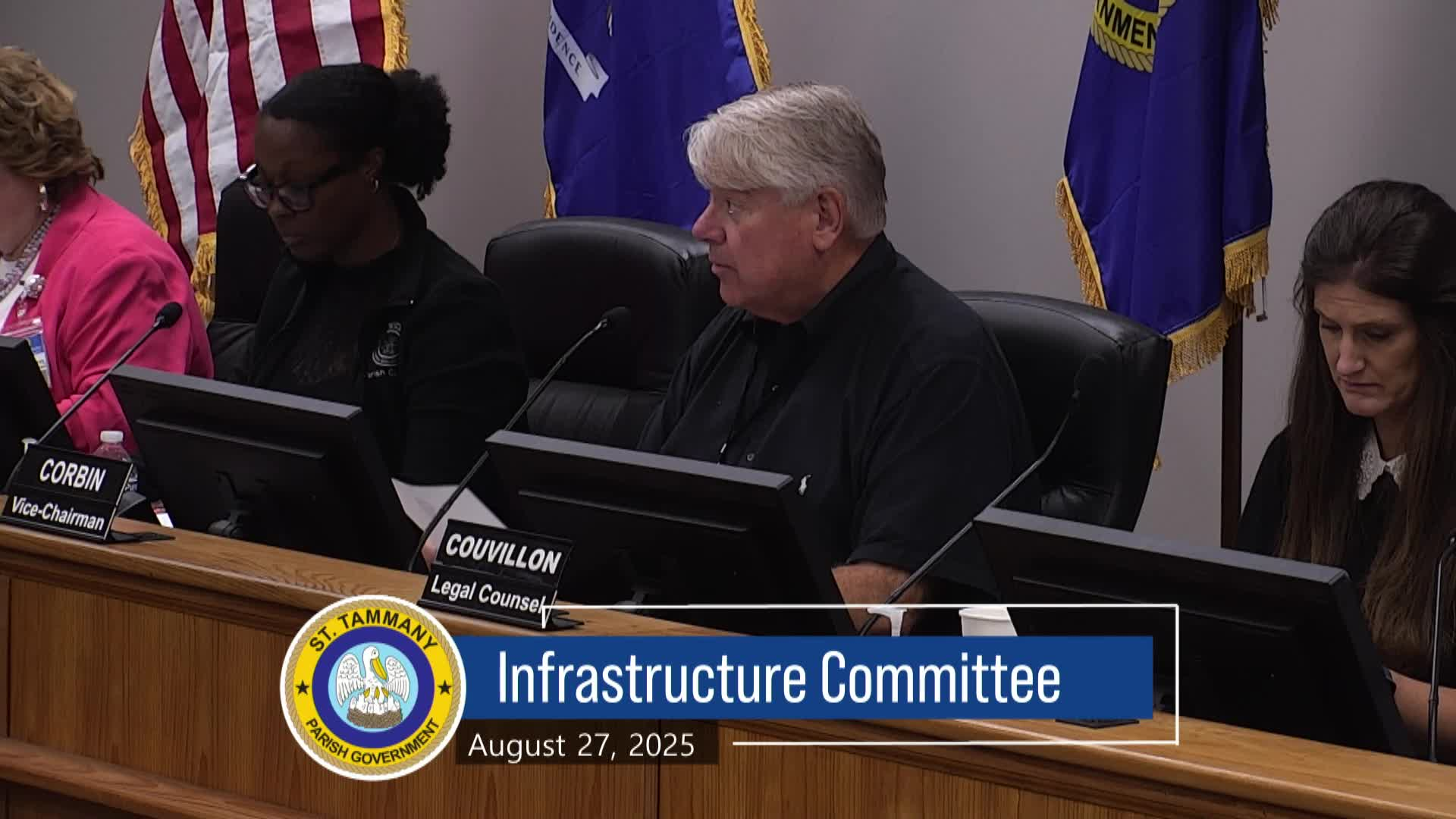 St. Tammany Parish Infrastructure Committee : August 27, 2025