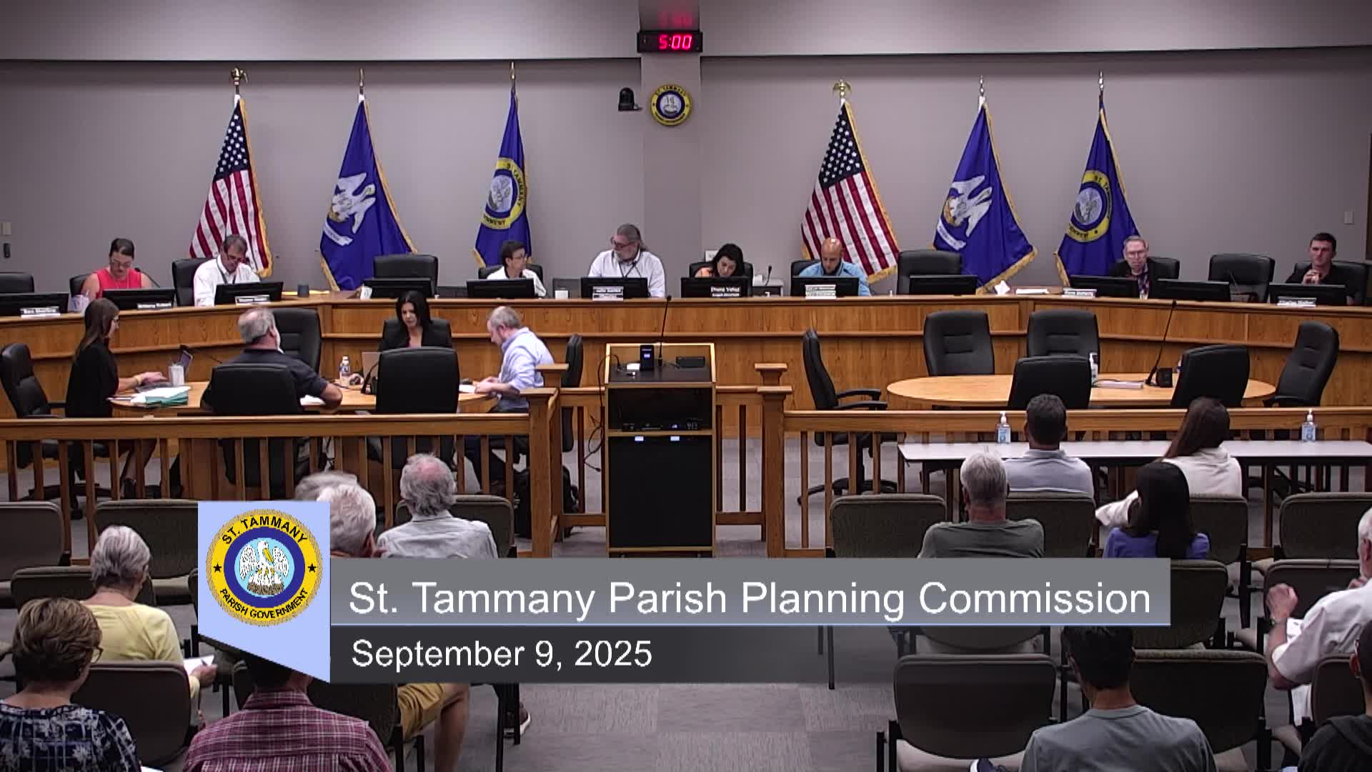 St. Tammany Parish Planning Meeting September 9, 2025