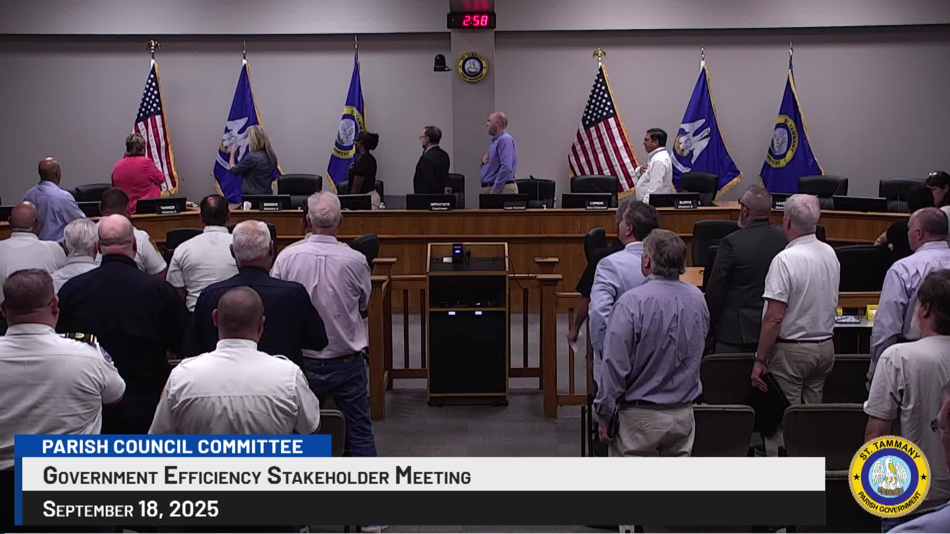 St. Tammany Parish Government Efficiency Meeting : September 18, 2025