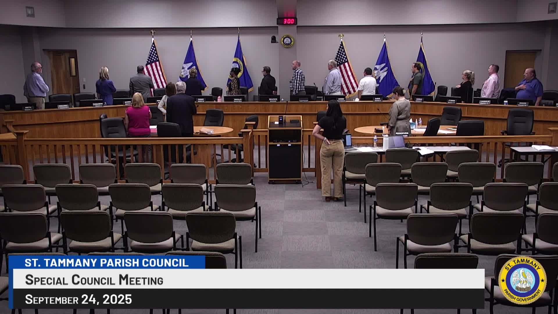 St. Tammany Parish Council Special Meeting : September 24, 2025