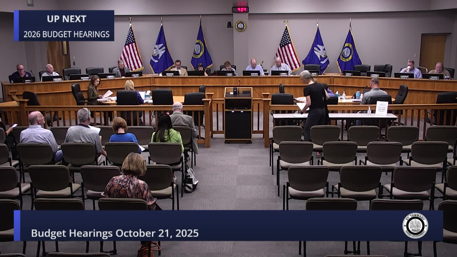 St. Tammany Parish Budget Hearings : October 21, 2025