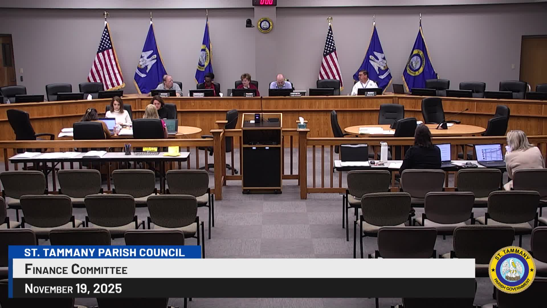 St. Tammany Parish Finance Committee November 19, 2025