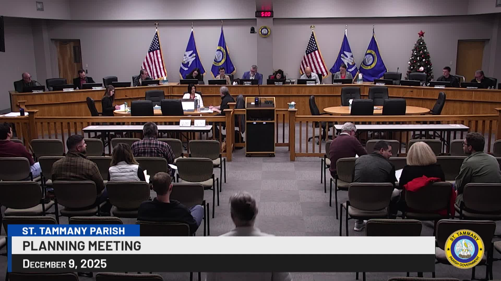 St. Tammany Parish Planning Meeting December 9, 2025