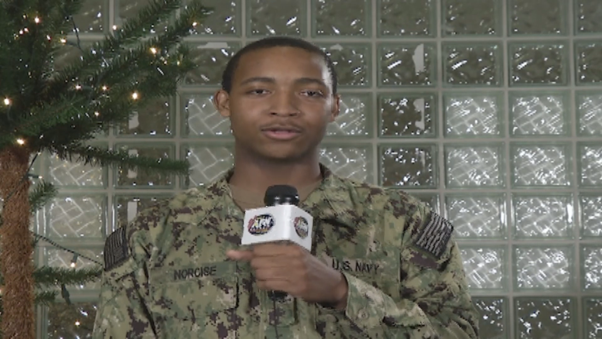 Holiday greeting PO3 Bruce Norcise Jr