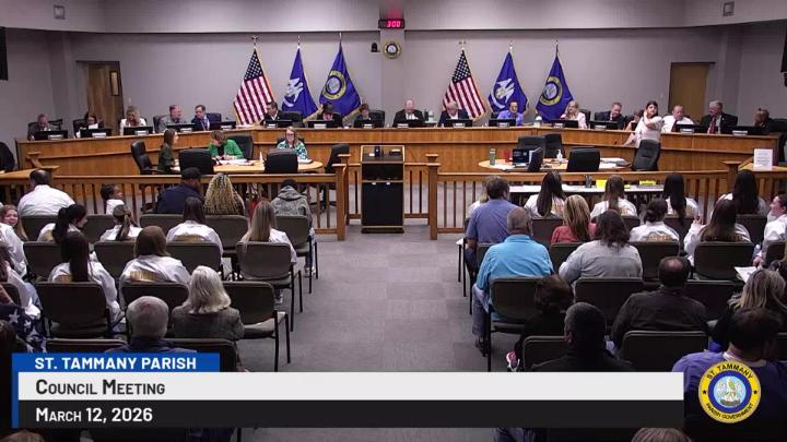Thumbnail image for St. Tammany Parish Council Meeting : March 12, 2026