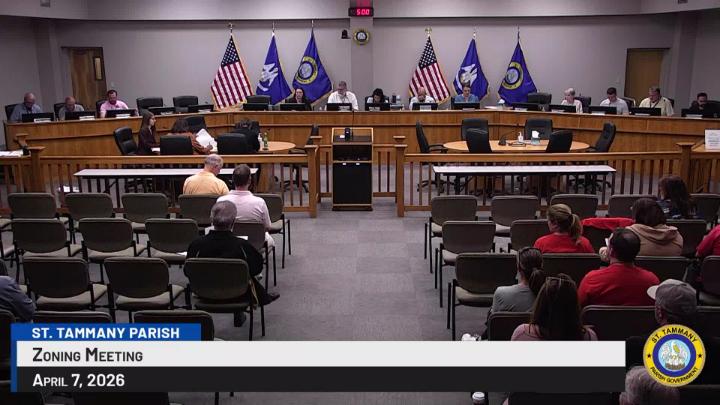 Thumbnail image for St. Tammany Parish Zoning Commission Meeting : April 7, 2026
