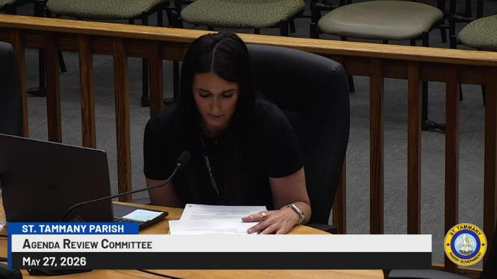 Thumbnail image for St. Tammany Parish Agenda, Finance, and Infrastructure Committee Meetings (Combined) : May 27, 2026
