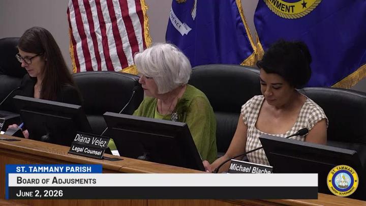 Thumbnail image for St. Tammany Parish Board of Adjustments : June 2, 2026