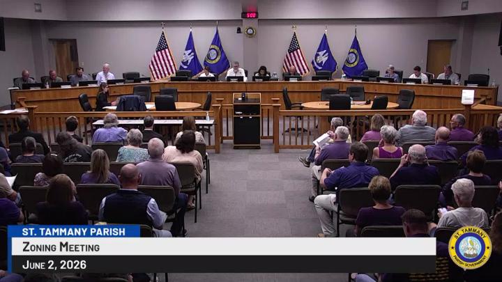 Thumbnail image for St. Tammany Parish Zoning Commission Meeting : June 2, 2026