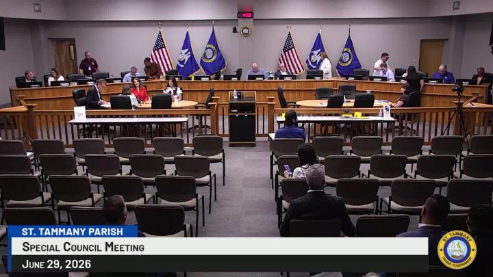 Thumbnail image for St. Tammany Parish Special Council Meeting : June 29, 2026