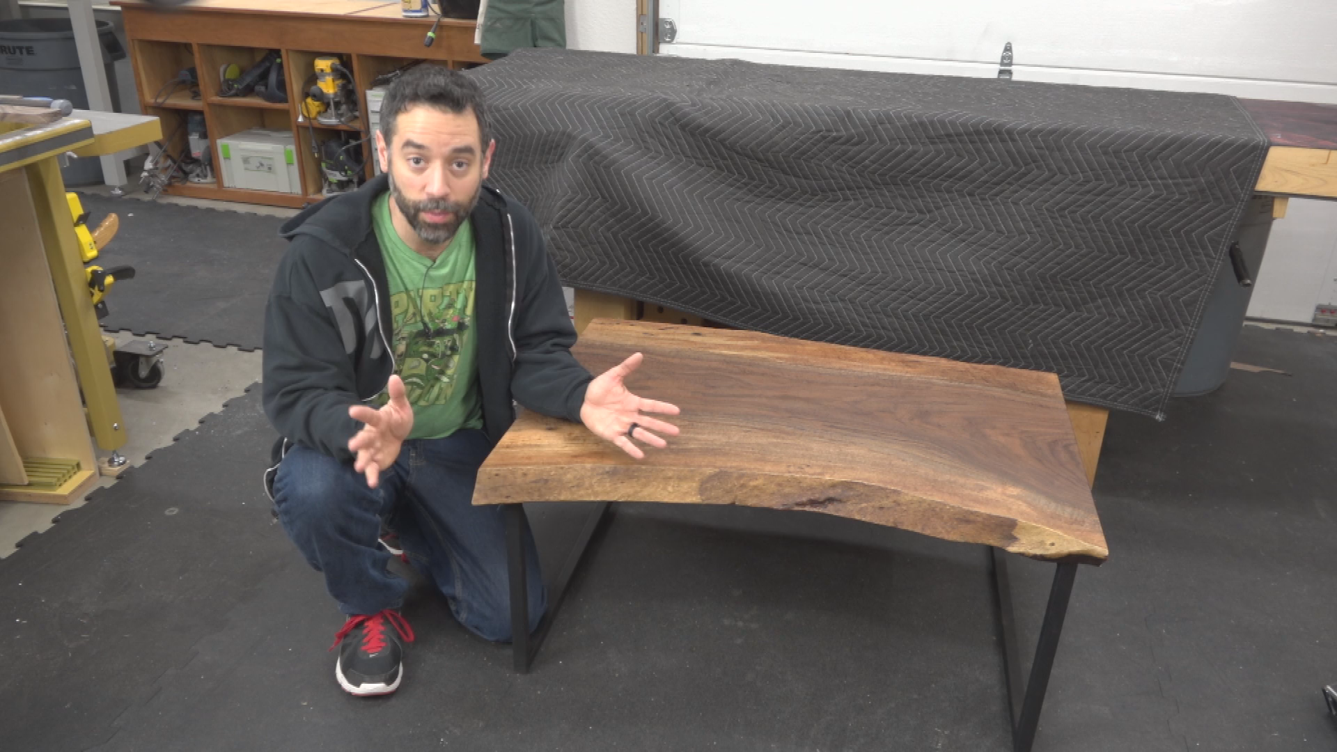 The Wood Whisperer: Live Edge Slab Coffee Table