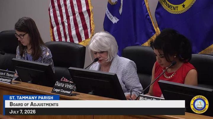 Thumbnail image for St. Tammany Parish Board of Adjustments : July 7, 2026