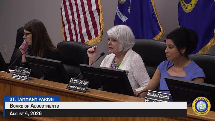Thumbnail image for St. Tammany Parish Board of Adjustments : August 4, 2026