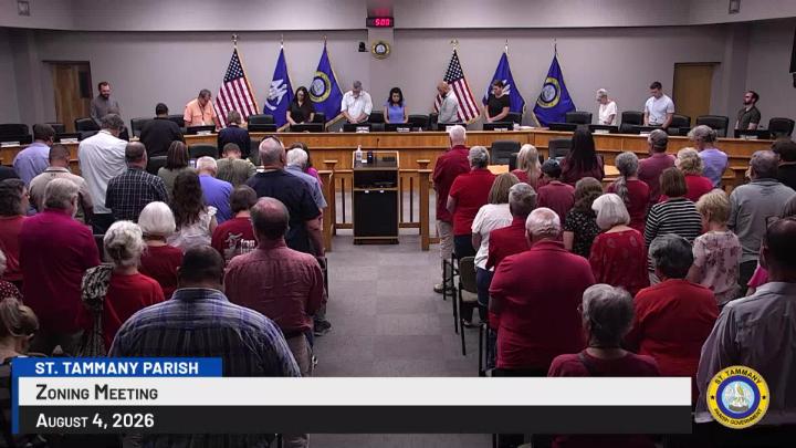 Thumbnail image for St. Tammany Parish Zoning Meeting August 4, 2026