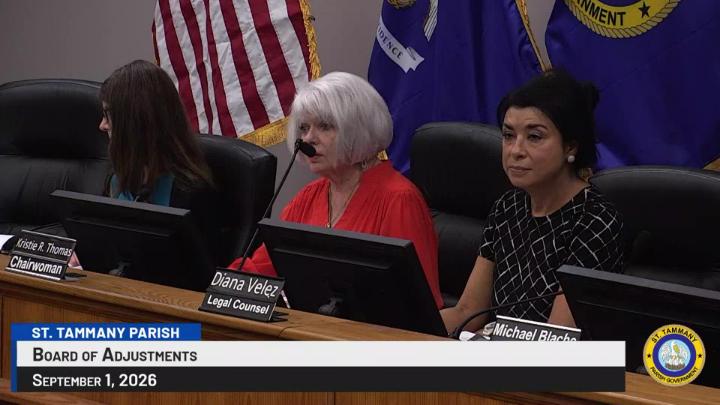 Thumbnail image for St. Tammany Parish Board of Adjustments : September 1, 2026